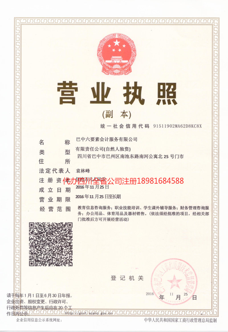 平顶山平顶山六要素会计服务有限公司